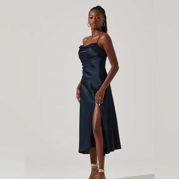 Astr | Dresses | Astr The Label Midi Black Dress | Poshmark